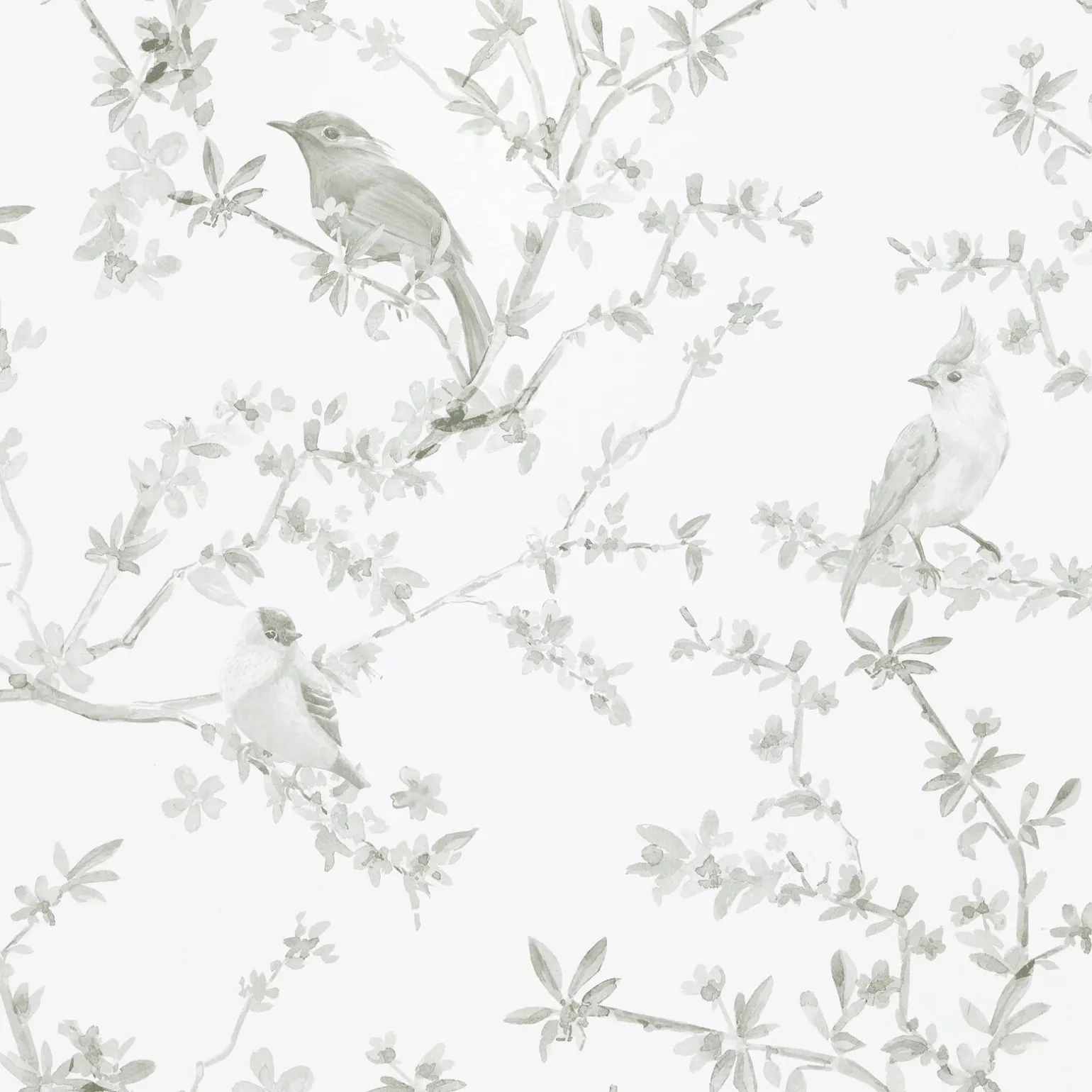 Papier peint intissé FAUSTINE coloris vert de gris - 4MURS