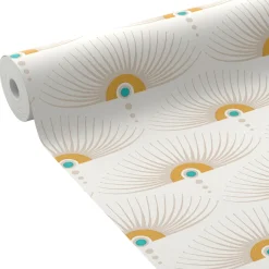 Papier peint intissé FELICIE coloris blanc - 4MURS