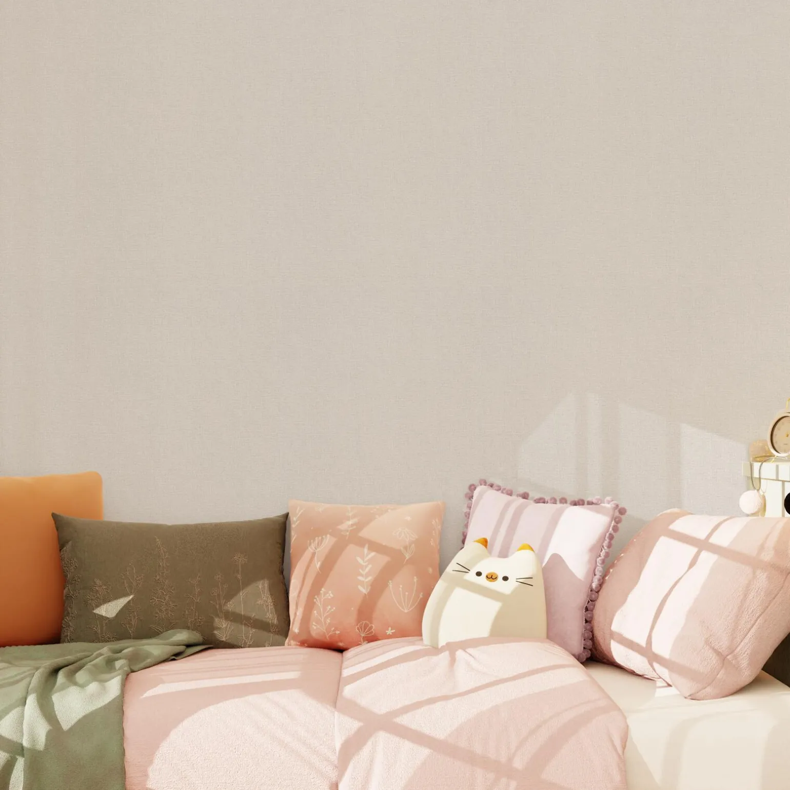 Papier peint intissé FLORENTINE coloris vieux rose - 4MURS