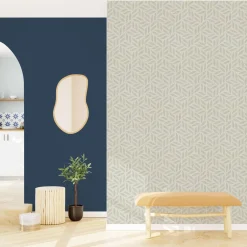 Papier peint intissé FLORENTINE PEARL coloris sable beige - 4MURS