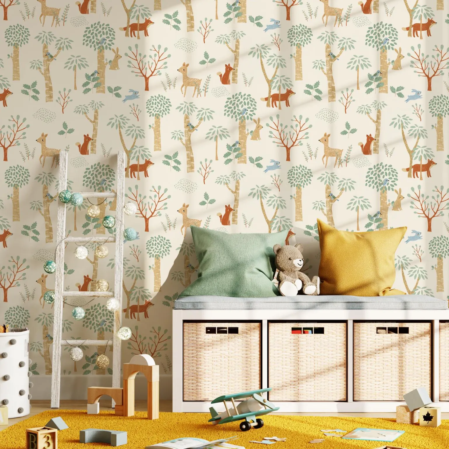 Papier peint intissé FRIENDLY FOREST coloris multicolore - 4MURS