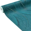 Papier peint intissé FRISSON coloris bleu paon - 4MURS