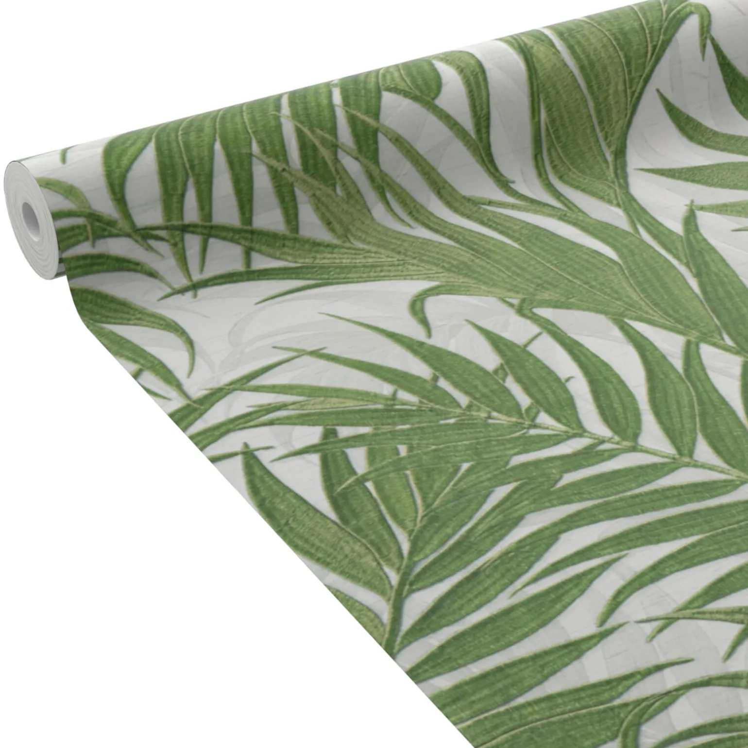 Papier peint intissé GRACIE coloris vert absinthe - 4MURS