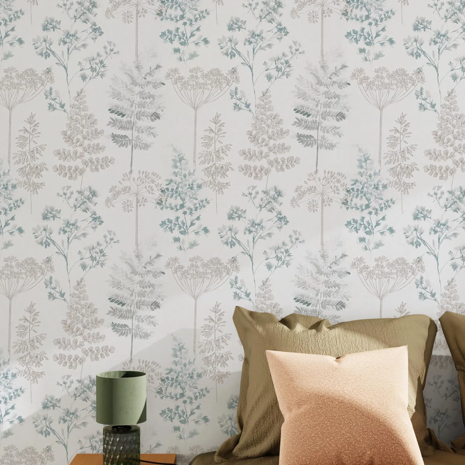 Papier peint intissé HOLLY coloris bleu gris - 4MURS