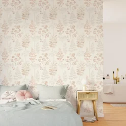 Papier peint intissé HOLLY coloris nude - 4MURS