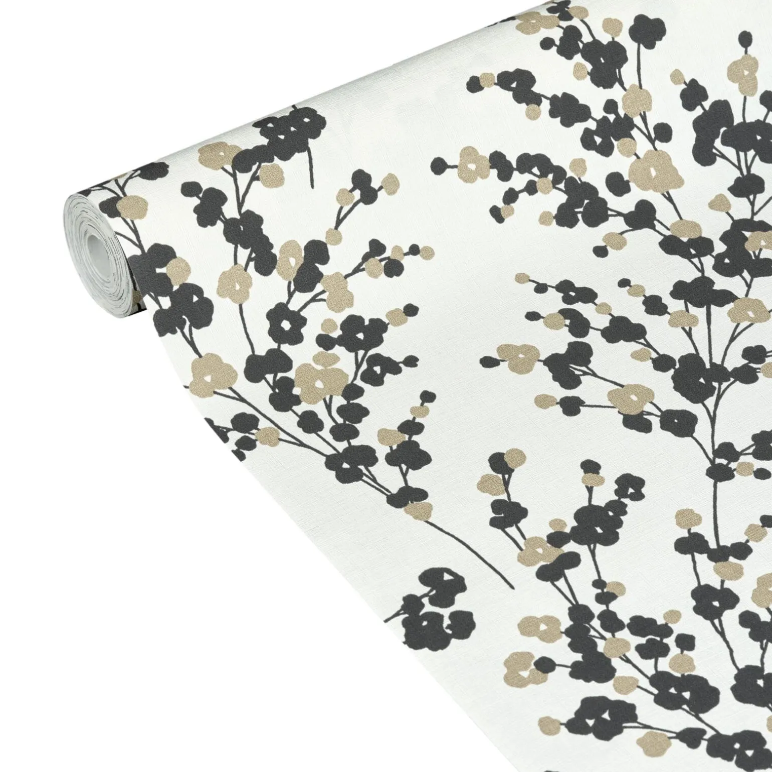 Papier peint intissé INAMI coloris noir et doré - 4MURS