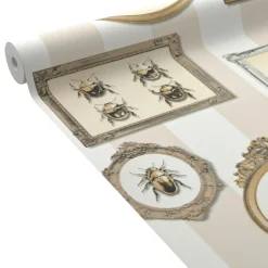 Papier peint intissé INSECT PORTRAIT coloris sable beige - 4MURS