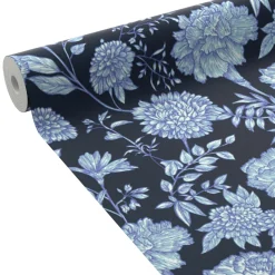 Papier peint intissé ISLEEN coloris bleu nuit - 4MURS