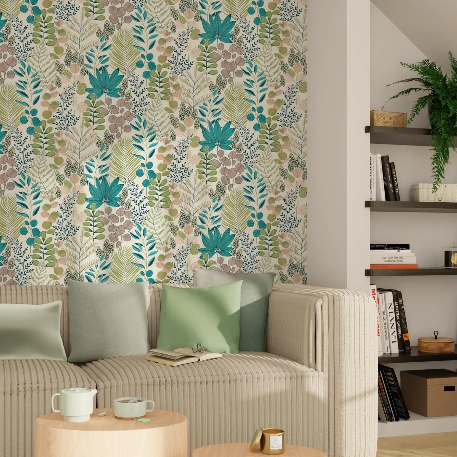 Papier peint intissé JOHANNA coloris multicolore - 4MURS