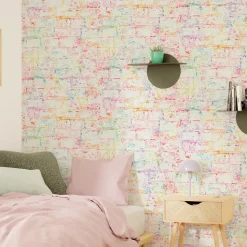 Papier peint intissé JOY coloris multicolore - 4MURS