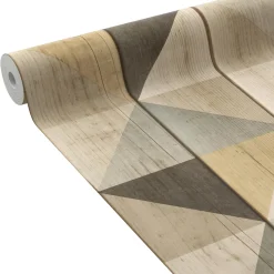Papier peint intissé LENNY coloris bois - 4MURS