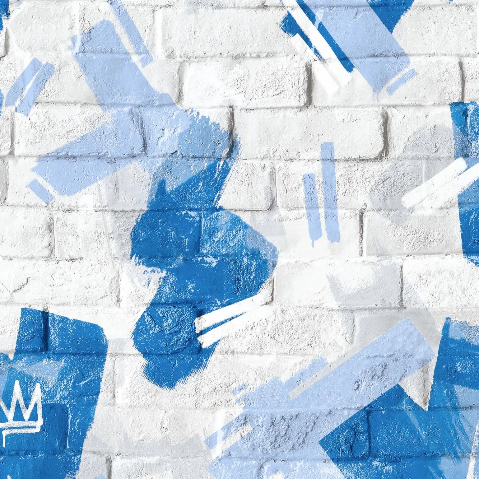 Papier peint intissé LENOX coloris bleu jean - 4MURS
