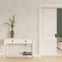 Papier peint intissé LORELLA coloris blanc / doré - 4MURS