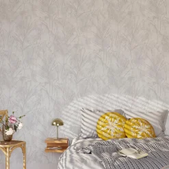 Papier peint intissé LORELLA coloris blanc - 4MURS