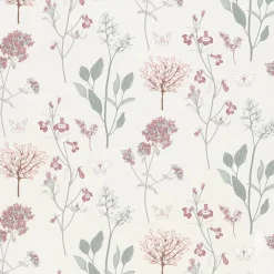 Papier peint intissé LOUISE coloris vert de gris - 4MURS