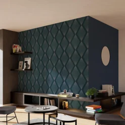 Papier peint intissé LUXURY coloris bleu nuit - 4MURS