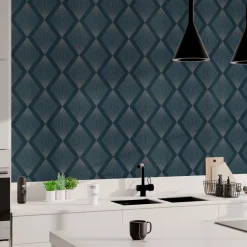 Papier peint intissé LUXURY coloris bleu nuit - 4MURS