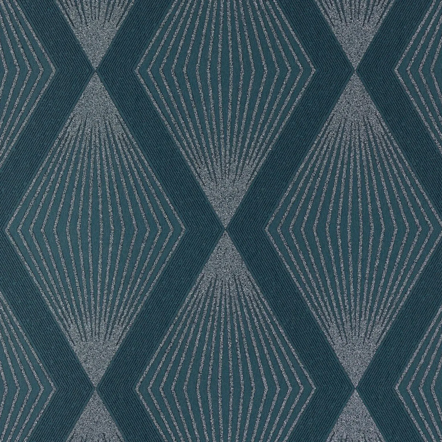 Papier peint intissé LUXURY coloris bleu nuit - 4MURS
