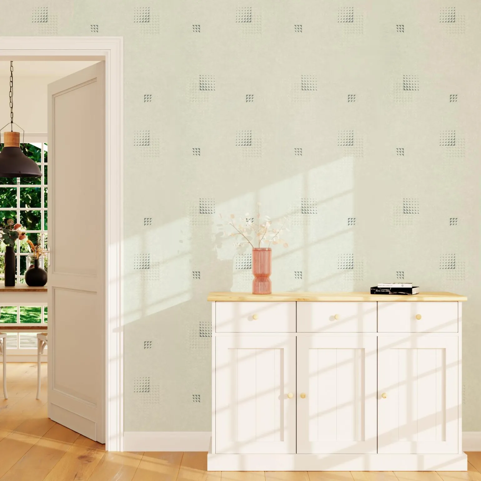 Papier peint intissé MAGIC LIGHT coloris blanc - 4MURS