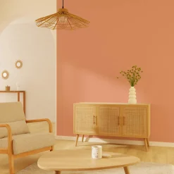 Papier peint intissé MALYA coloris papaye - 4MURS
