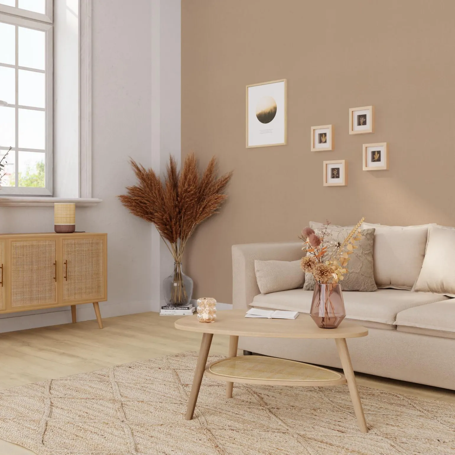 Papier peint intissé MALYA coloris nude - 4MURS