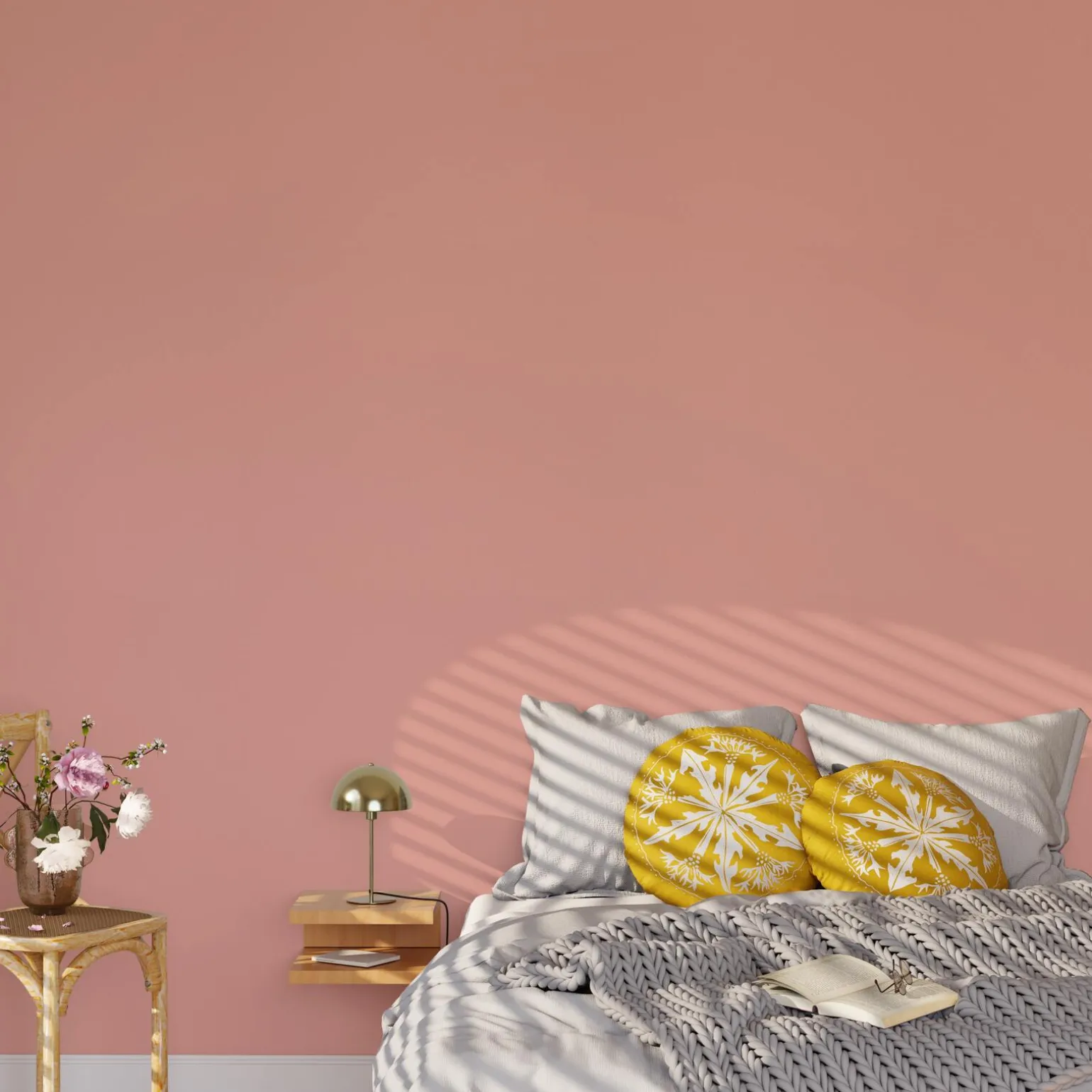 Papier peint intissé MALYA coloris rose pastel - 4MURS