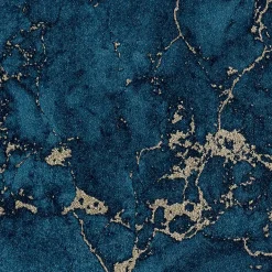 Papier peint intissé MARBRE IMPERIAL coloris bleu marine - 4MURS