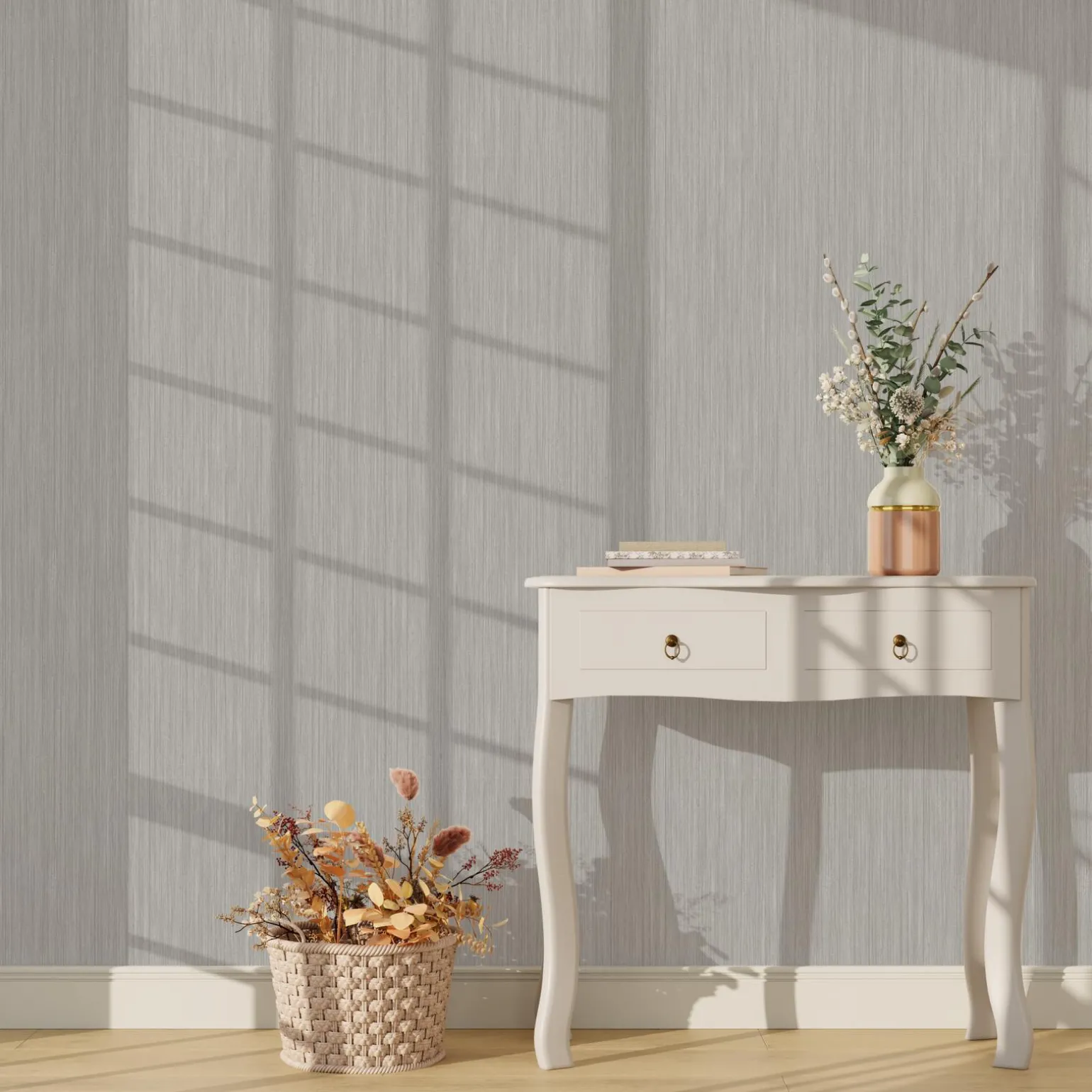 Papier peint intissé MARIANNE coloris gris moyen - 4MURS