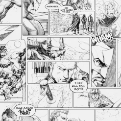 Papier peint intissé MARVEL BD coloris blanc - 4MURS