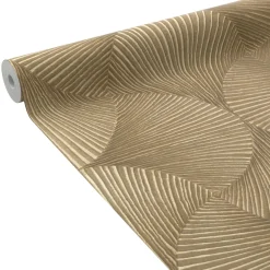 Papier peint intissé MELCHIOR coloris doré - 4MURS