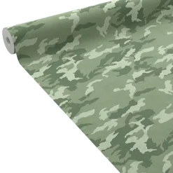 Papier peint intissé MILITARY coloris vert camouflage - 4MURS