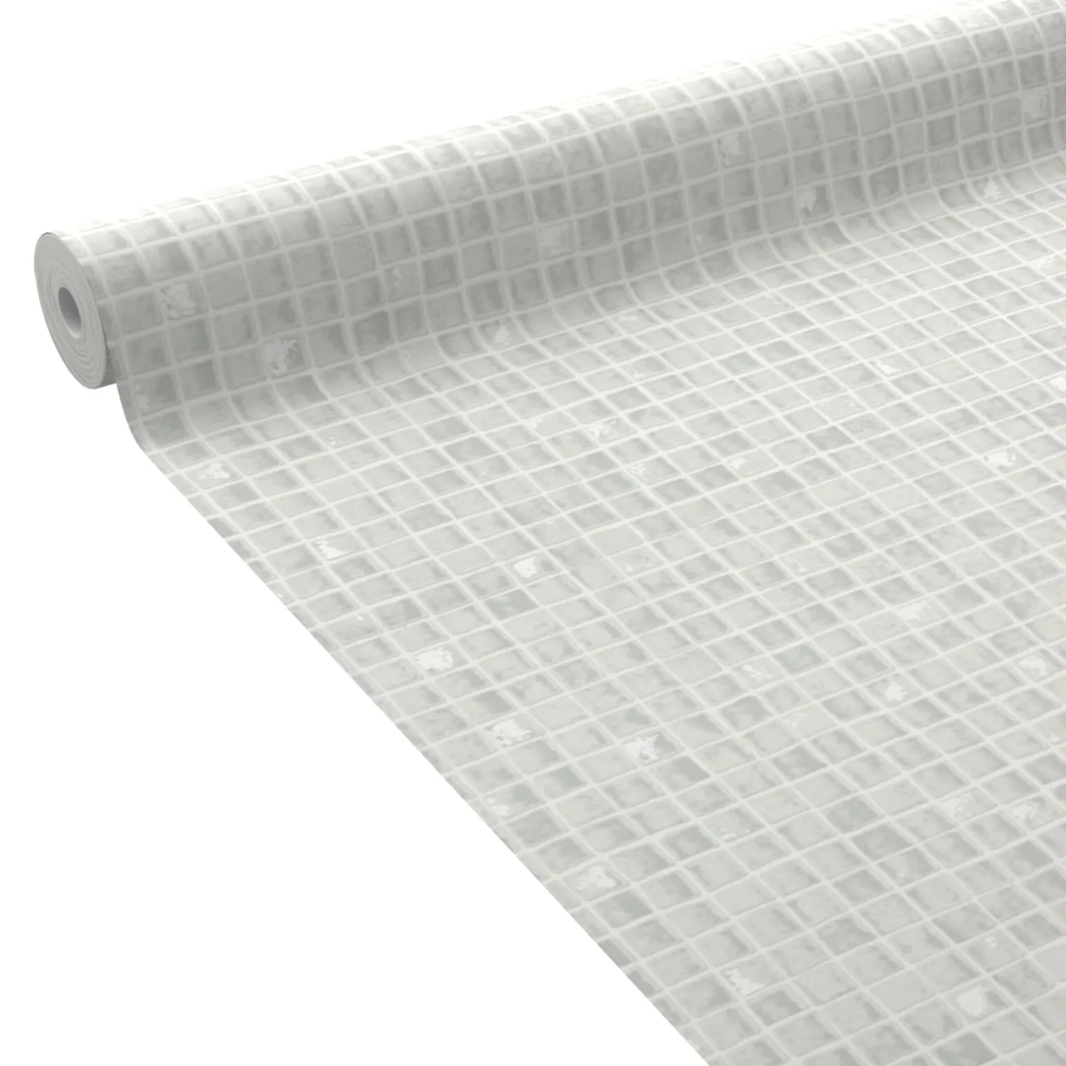 Papier peint intissé MOSAÏC coloris blanc grisé - 4MURS