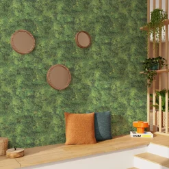 Papier peint intissé MOSS coloris vert mousse - 4MURS