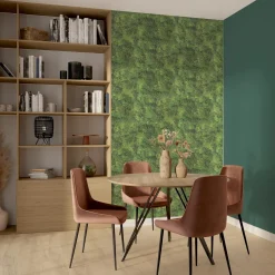 Papier peint intissé MOSS coloris vert mousse - 4MURS