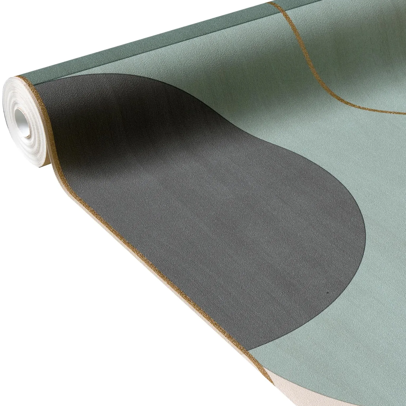 Papier peint intissé NAKILA coloris vert d'eau - 4MURS