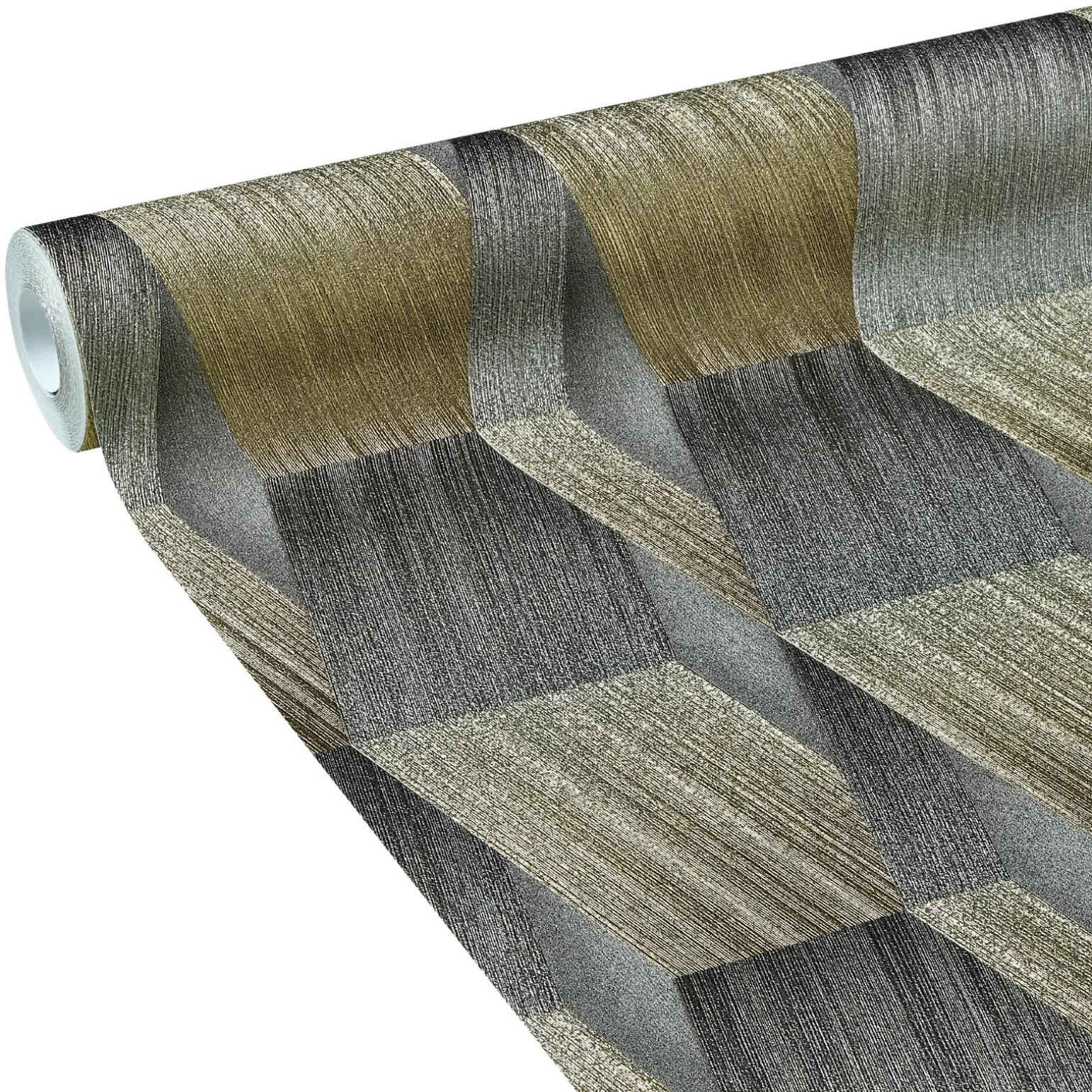 Papier peint intissé NESS coloris laiton - 4MURS