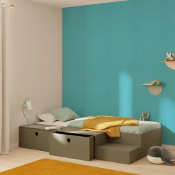 Papier peint intissé NEW INFINITY coloris bleu turquoise - 4MURS