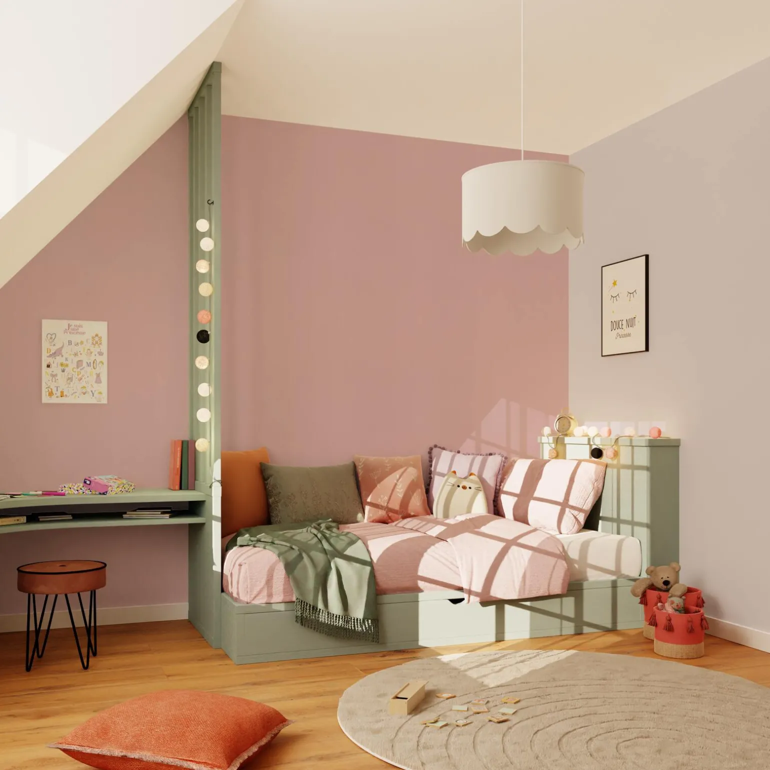 Papier peint intissé NEW INFINITY coloris rose guimauve - 4MURS