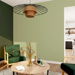 Papier peint intissé NUNCA coloris vert amande - 4MURS
