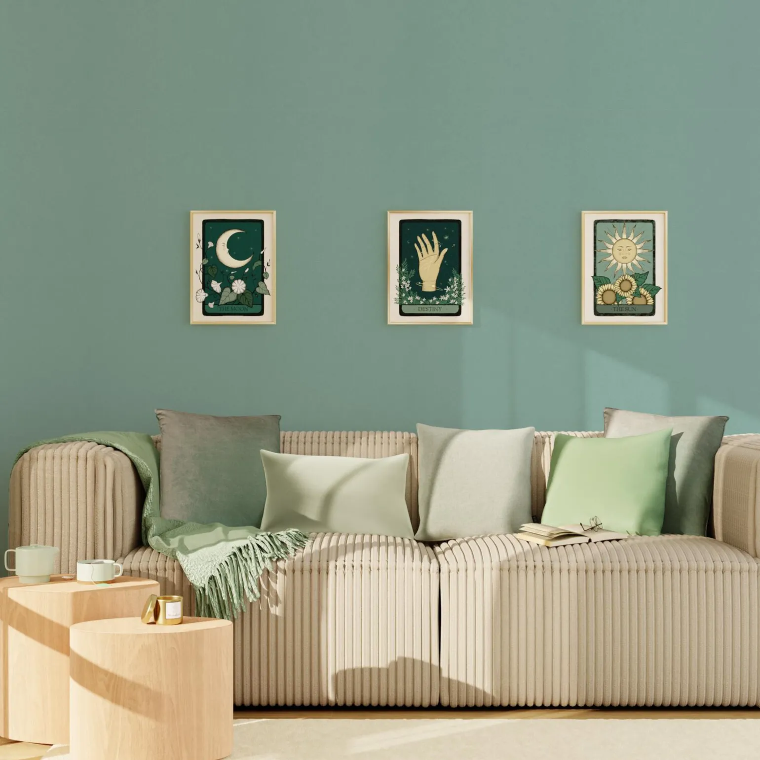 Papier peint intissé PALAZZO coloris vert céladon - 4MURS