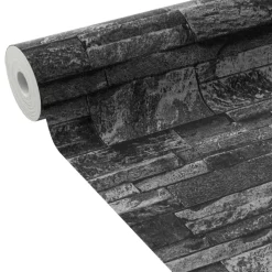 Papier peint intissé PAREMENT coloris anthracite - 4MURS