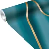 Papier peint intissé PIAZZA coloris bleu paon - 4MURS