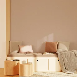 Papier peint intissé RAFAELLA coloris rose poudré - 4MURS