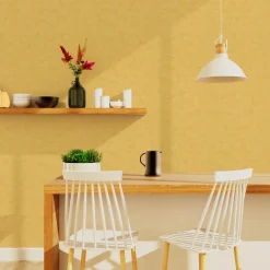 Papier peint intissé RAVENNE coloris jaune bouton d'or - 4MURS