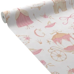 Papier peint intissé ROSALY LAND coloris rose dragée - 4MURS