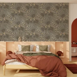 Papier peint intissé SHAÏNA coloris gris chaud - 4MURS