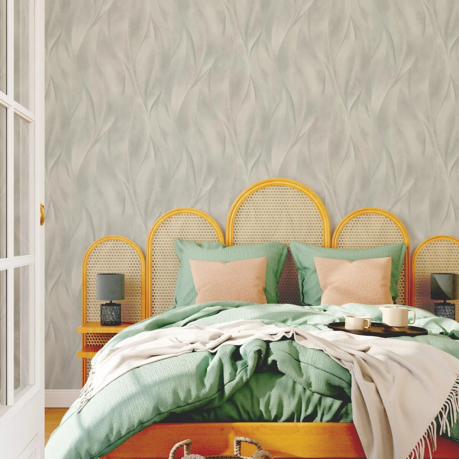 Papier peint intissé SLAVA coloris gris perle - 4MURS