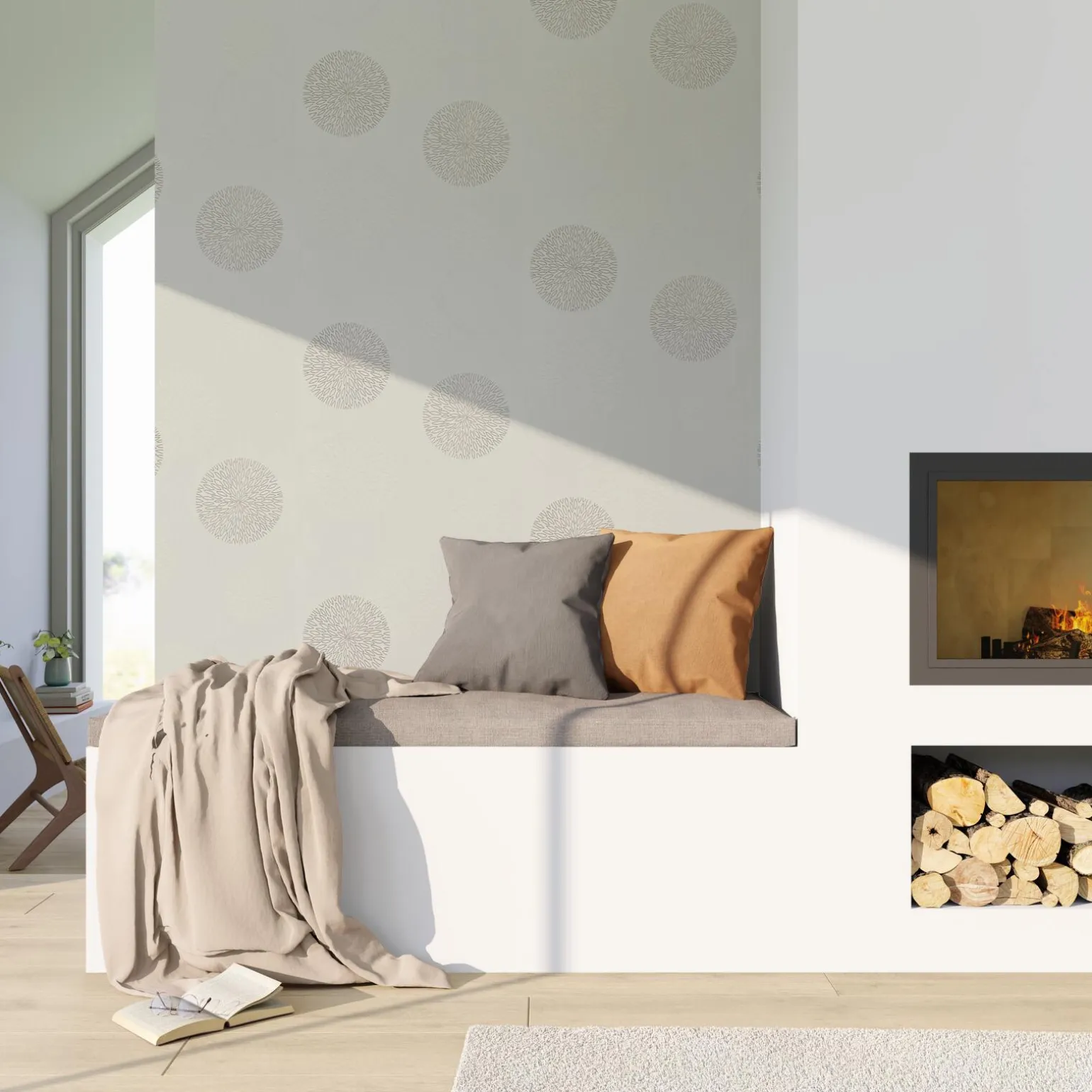 Papier peint intissé SPOT coloris blanc - 4MURS