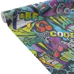 Papier peint intissé TAGGY coloris multicolore - 4MURS