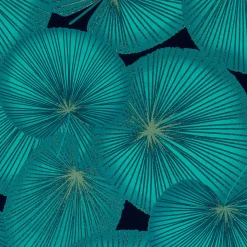 Papier peint intissé TAKAYAMA coloris vert émeraude - 4MURS